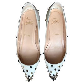 Christian Louboutin-Degraspike Flat-Eggshell