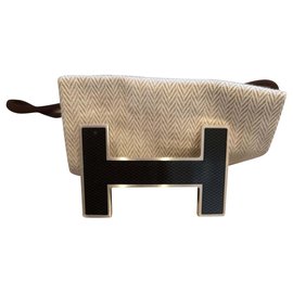 Hermès-Hermès belt buckle-Black