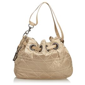 Secchiello per cannone di nylon marrone Dior Marrone Beige