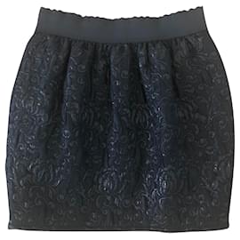 Dolce & Gabbana-high waist skirt-Black