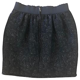 Dolce & Gabbana-high waist skirt-Black