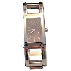 Reloj Calvin Klein de acero inoxidable plateado Plata
