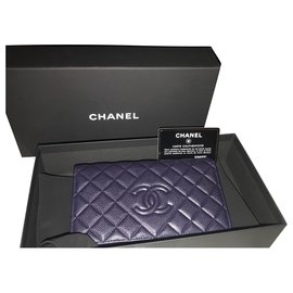 Chanel-Chanel Geldbörse-Dunkelblau