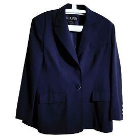 Laurèl Navy Blue Wool Blazer XL Navy blue