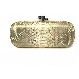 Bottega Veneta - Gold-Python-Knoten-Kupplung Braun Golden