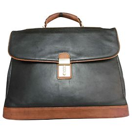 Balenciaga Leather Briefcase Brown