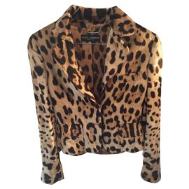 Dolce & Gabbana-Jackets-Leopard print