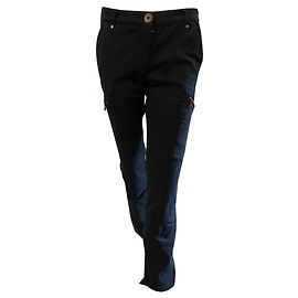 Versace Vaqueros Slim Negros de Algodón Negro