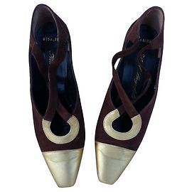 Karl Lagerfeld Talons Doré Marron foncé