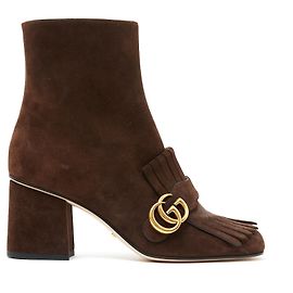 Gucci MARMONT BROWN SUEDE EU38.5 NEW Marron