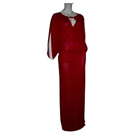 Escada Robe de soirée à manches kimono Rouge