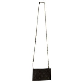 Louis Vuitton-Sacos de embreagem-Marrom