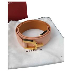 Superb belt Delvaux Girlfriend model Pink