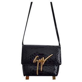 Giuseppe Zanotti Alicia preto e dourado Preto
