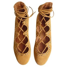 Isabel Marant Ballerinas Leo Kamel Karamell