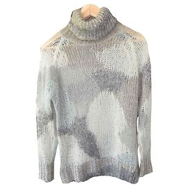 Pull ajouré Essentiel Antwerp Argenté Blanc Gris