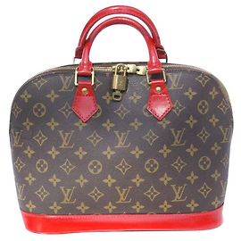 Louis Vuitton Alma PM Marrom Vermelho