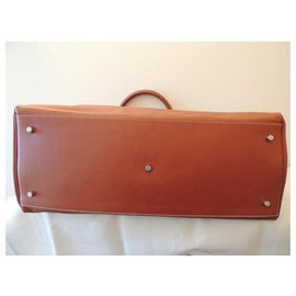 Hermès-Kelly 50 "RELAX" TRAVEL-Caramel