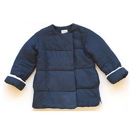 Isabel Marant Etoile Daley Daunenjacke Aus weiß Dunkelblau