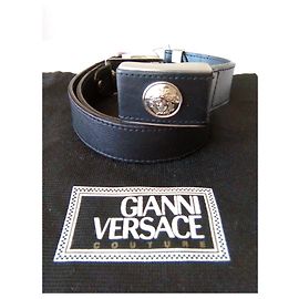 Cinto GIANNI VERSACE RARE 1997 PRÉ-MORTE vintage Preto