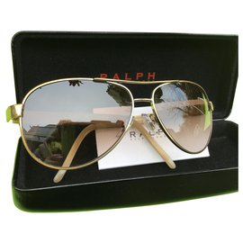 Ralph Lauren-Quadros de óculos de sol Ralph Lauren-Dourado