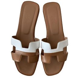 Hermès Muli Oran Hermes Marrone Bianco