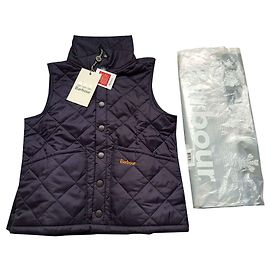 Barbour blue quilted vest Navy blue