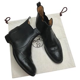 Hermès Botines Brighton negros Negro