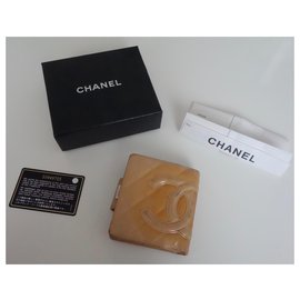 Chanel-Porte monnaie Chanel Cambon-Beige