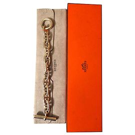 Hermès Anchor chain bracelet large model Silvery