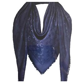 Louis Vuitton Lenço do monograma Azul