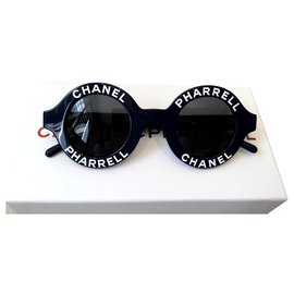 Chanel-CHANEL x PHARRELL unisex sunglasses-Navy blue