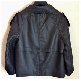 Philosophy Di Alberta Ferretti-Black linen jacket-Black