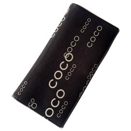 Chanel-Portfolio chanel coco edición limitada-Negro,Marrón oscuro