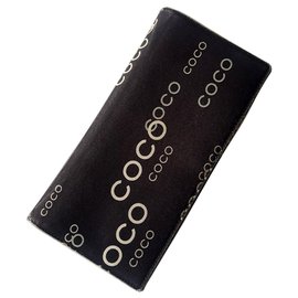 Chanel-Portefeuille chanel coco édition limitée-Noir,Marron foncé