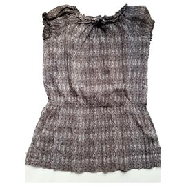 Bonpoint-Bonpoint - Summer Dress-Grey,Purple