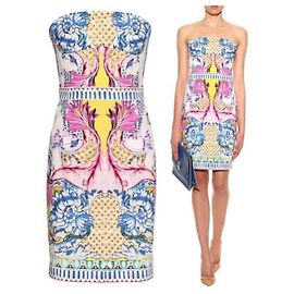 VESTIDO ROBERTO CAVALLI BUSTIER Multicolor