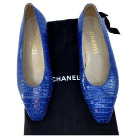 Chanel-Ballerines-Bleu