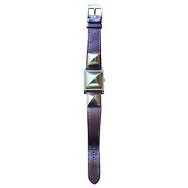 Montre Bijou Hermès Medor Cuir Doré Doré