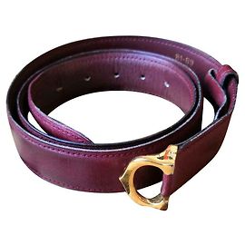 Magnífico cinturón de Cartier el Must de Cartier. Burdeos