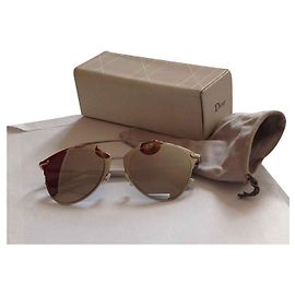 Christian Dior Reflected Sonnenbrille Silber Metall Silber