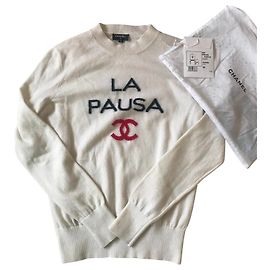 Chanel La Pausa Sweater Weiß