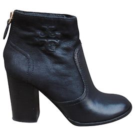 Tory Burch Stiefeletten aus schwarzem Leder Schwarz
