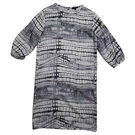 Vestido de seda Strenesse Multicor