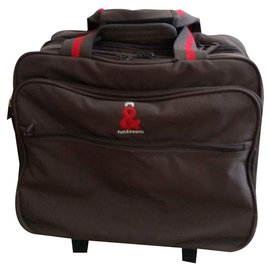 Autre Marque-Fun and basics Trolley cabin luggage-Khaki
