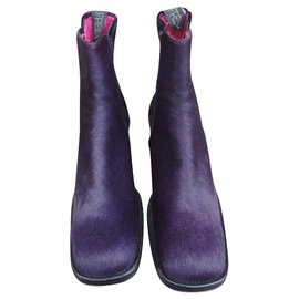 Free Lance-Free lance boots in purple foal mint condition-Purple