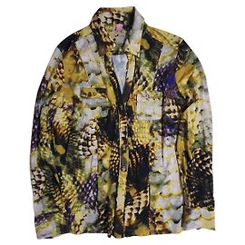 Camicia Basler in viscosa multicolore a maniche lunghe Multicolore