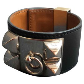 Hermès-Hundehalsband-Armband-Schwarz