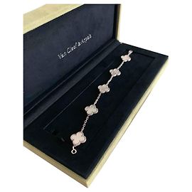 Van Cleef & Arpels Bracciale vintage Alhambra Bianco