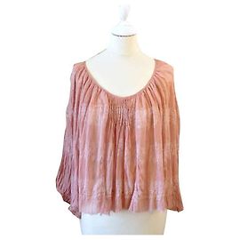 Free People camicetta ricamata Corallo